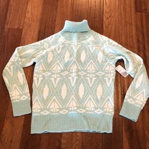 Mint Turtleneck Sweater